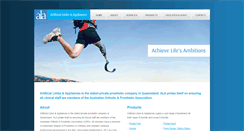 Desktop Screenshot of alaprosthetics.com.au